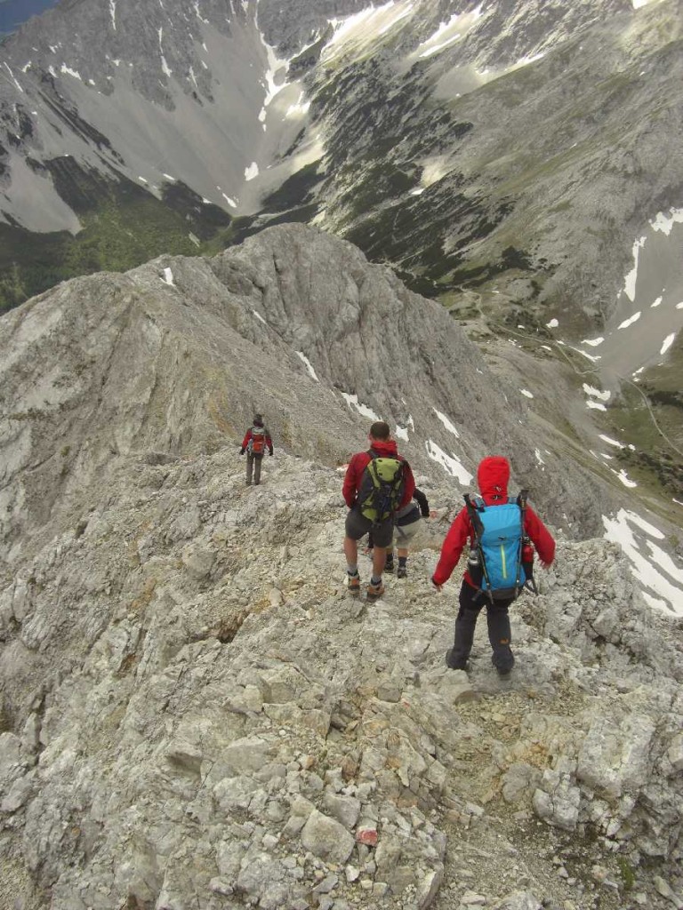 Anstieg Speckkarspitze, Westgrat